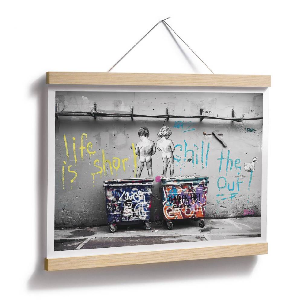Kaeppel Poster Banksy - Life is short Schlussverkauf