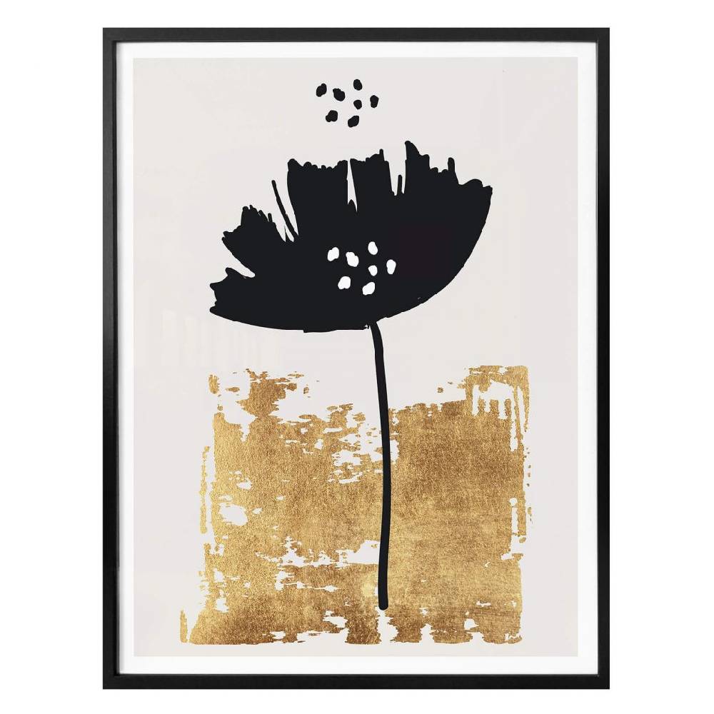 Kaeppel Poster Kubistika - Schwarze Blume