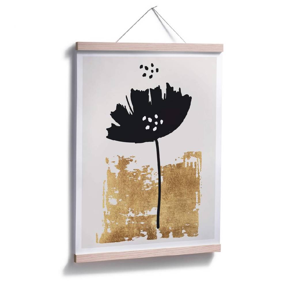 Kaeppel Poster Kubistika - Schwarze Blume Kostenloser Versand