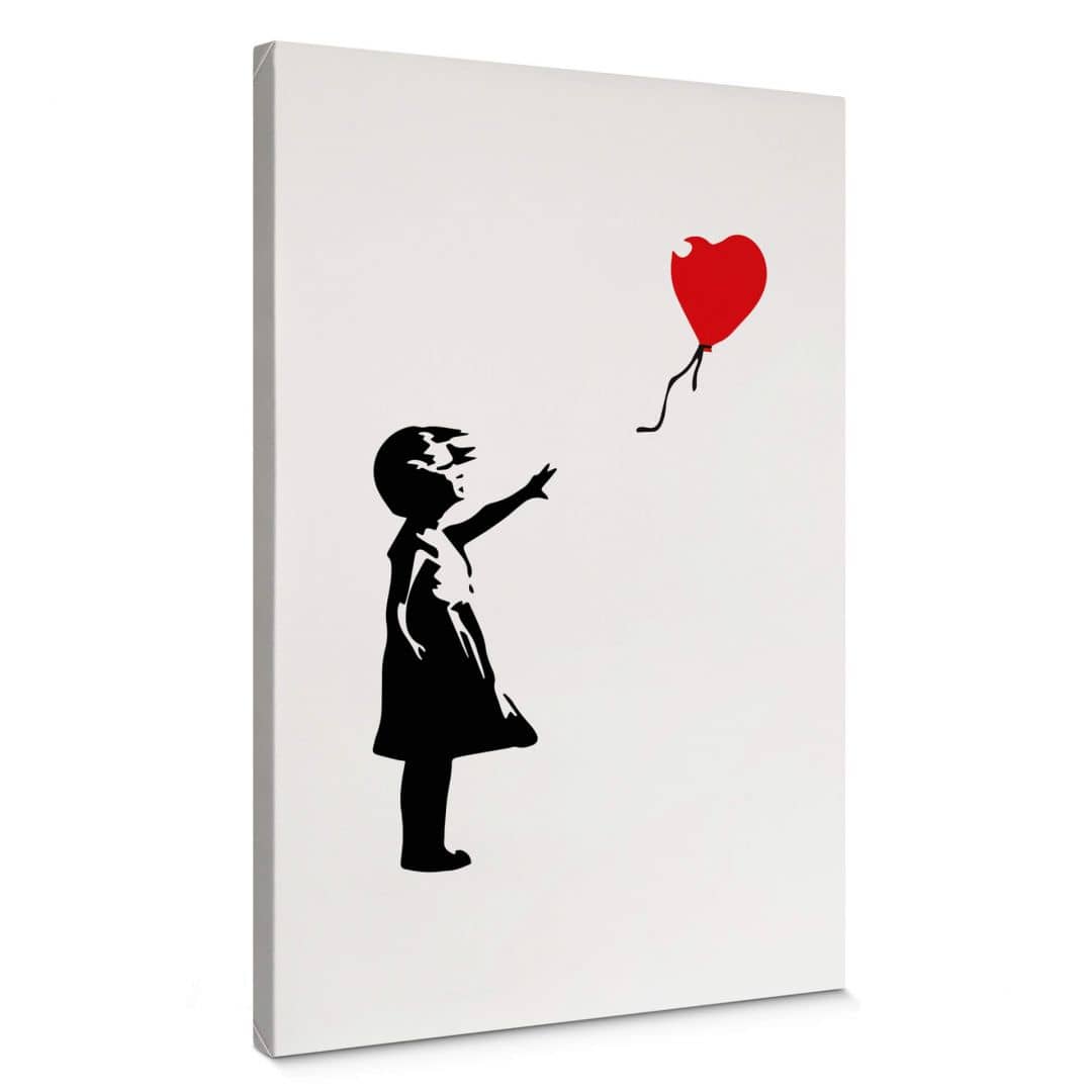 Kaeppel Leinwandbild Banksy - Girl with the red balloon