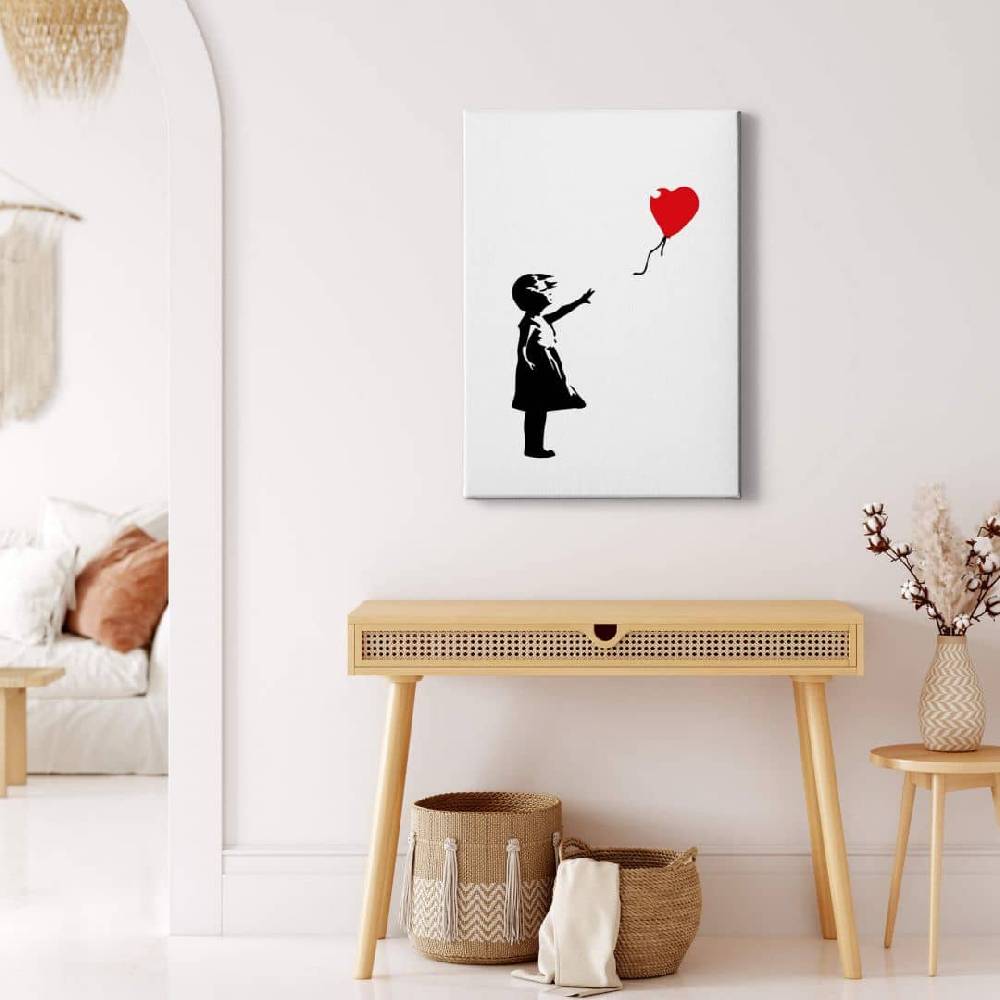 Kaeppel Leinwandbild Banksy - Girl with the red balloon Fabrik Onlineshop