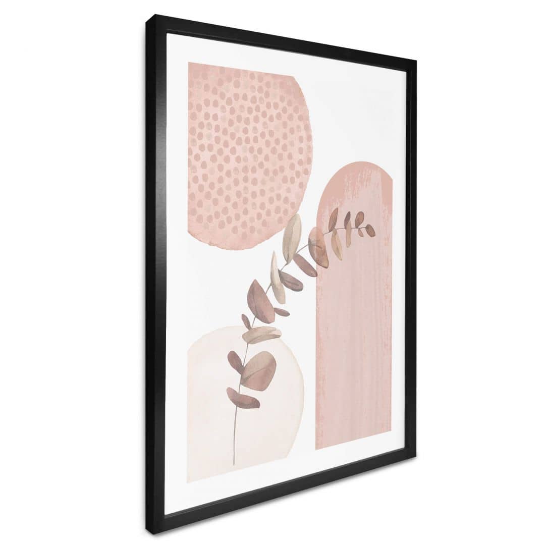 Kaeppel Poster Abstrakt - Moss - Boho in Rosa Preisnachlass