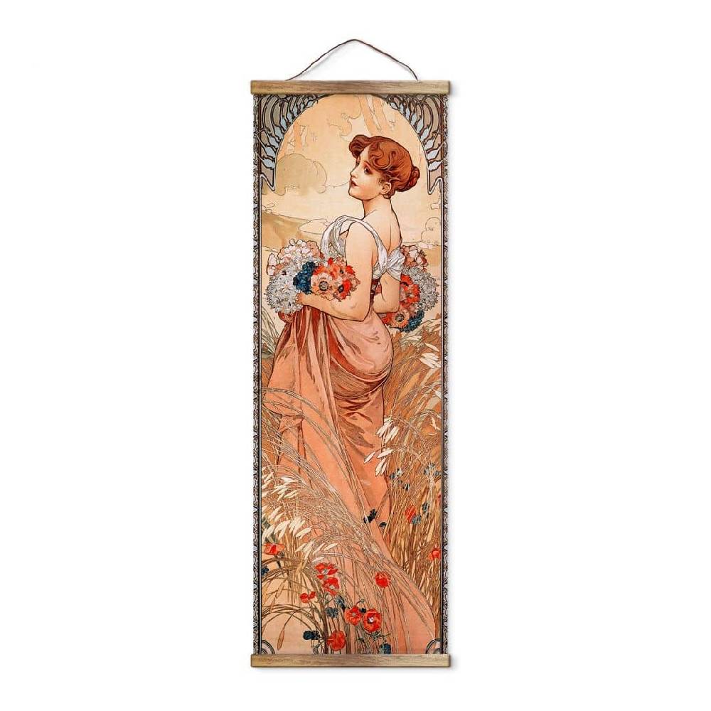 Kaeppel Stoffbild Mucha - Der Sommer 1900 - Panorama