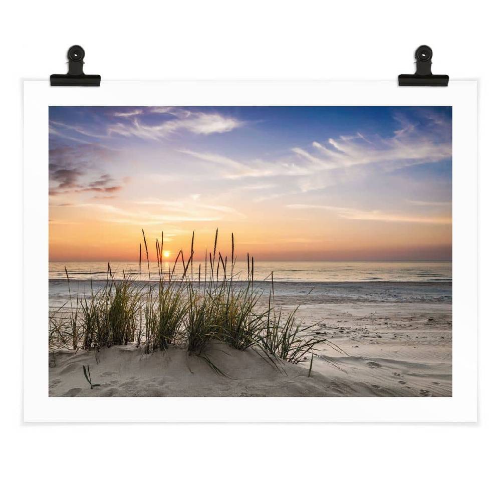 Kaeppel Poster Düne am Strand bei Sonnenuntergang Kauf eins, bekomm eins gratis