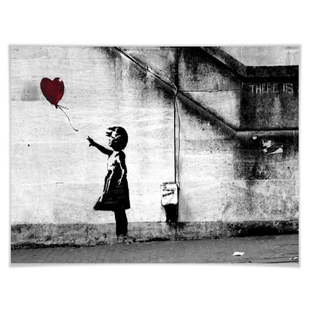 Kaeppel Poster Banksy - Girl with balloon VIP-Rabatte