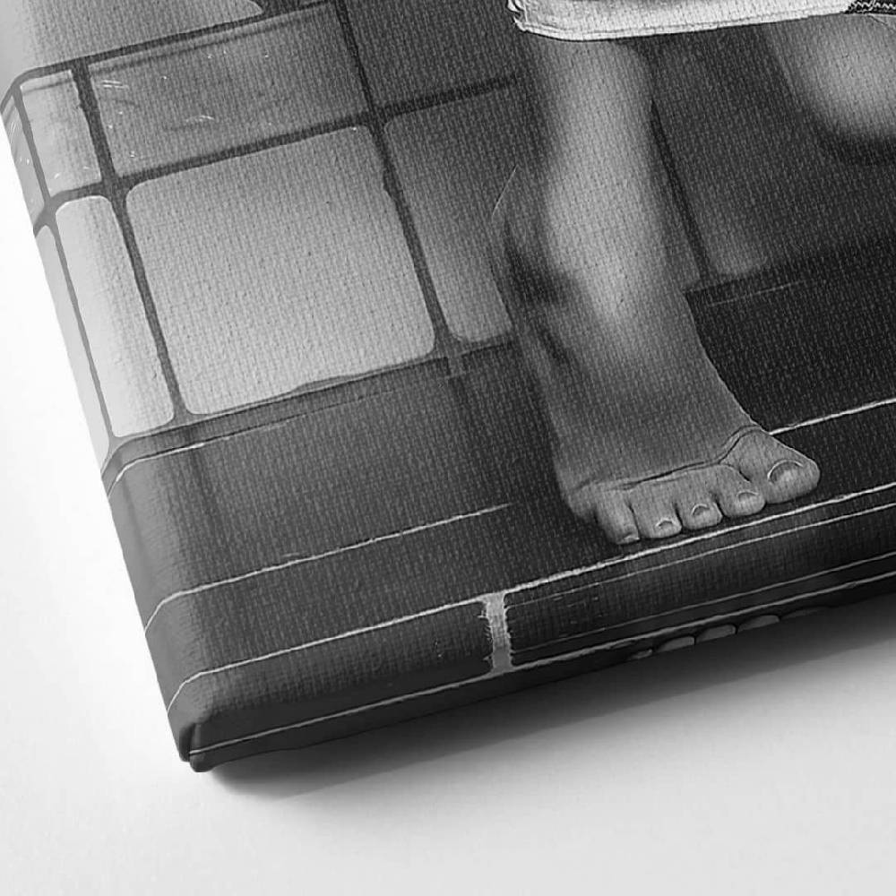 Kaeppel Leinwandbild gNo - Multitasking schwarz-weiß Letzte 3 Tage