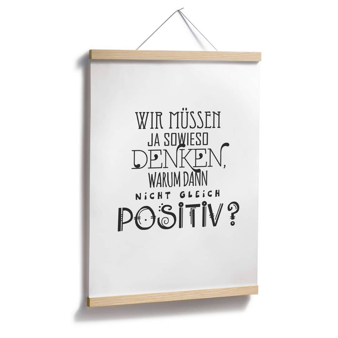Kaeppel Poster Wir müssen ja sowieso denken Bis zu 60% Rabatt