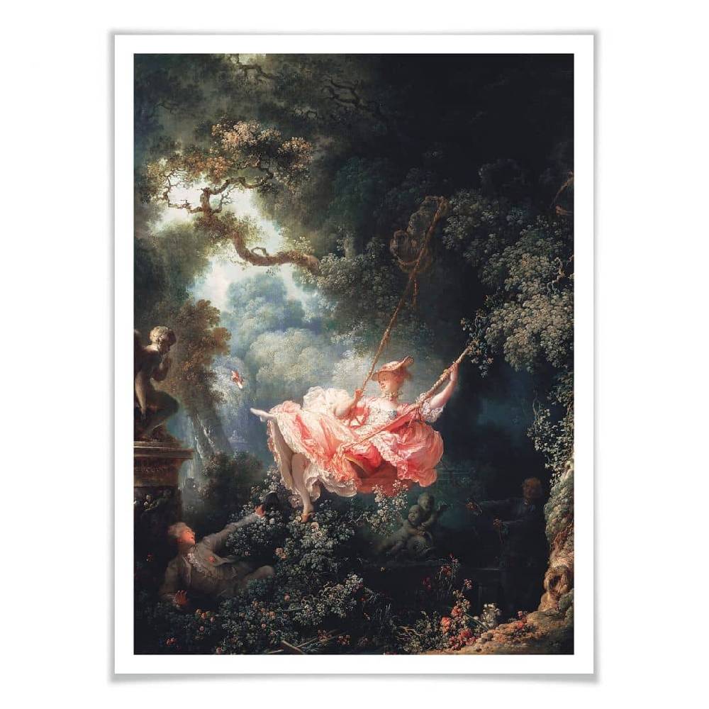 Kaeppel Poster Fragonard - Die Schaukel Sonderangebot der Fabrik