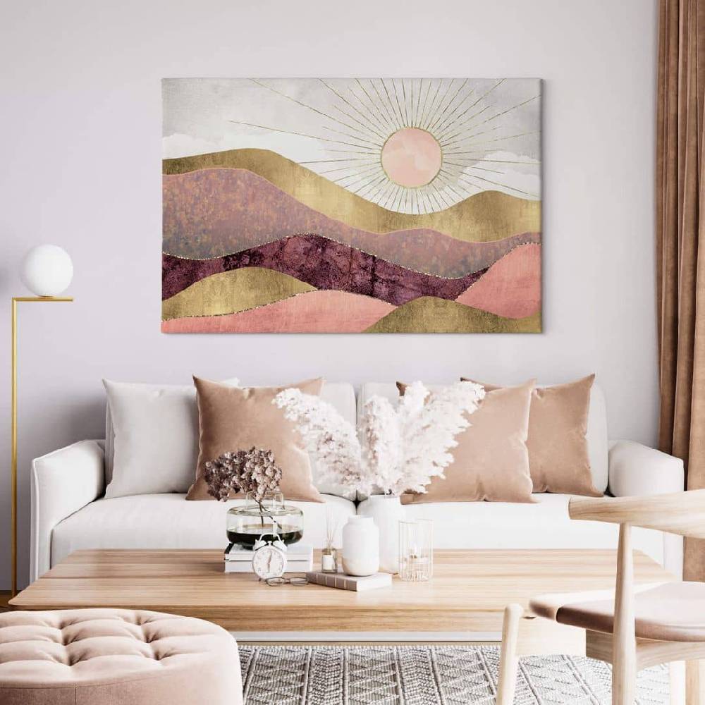 Kaeppel Leinwandbild SpaceFrog Designs - Rosa Sonne Riesige Rabatte