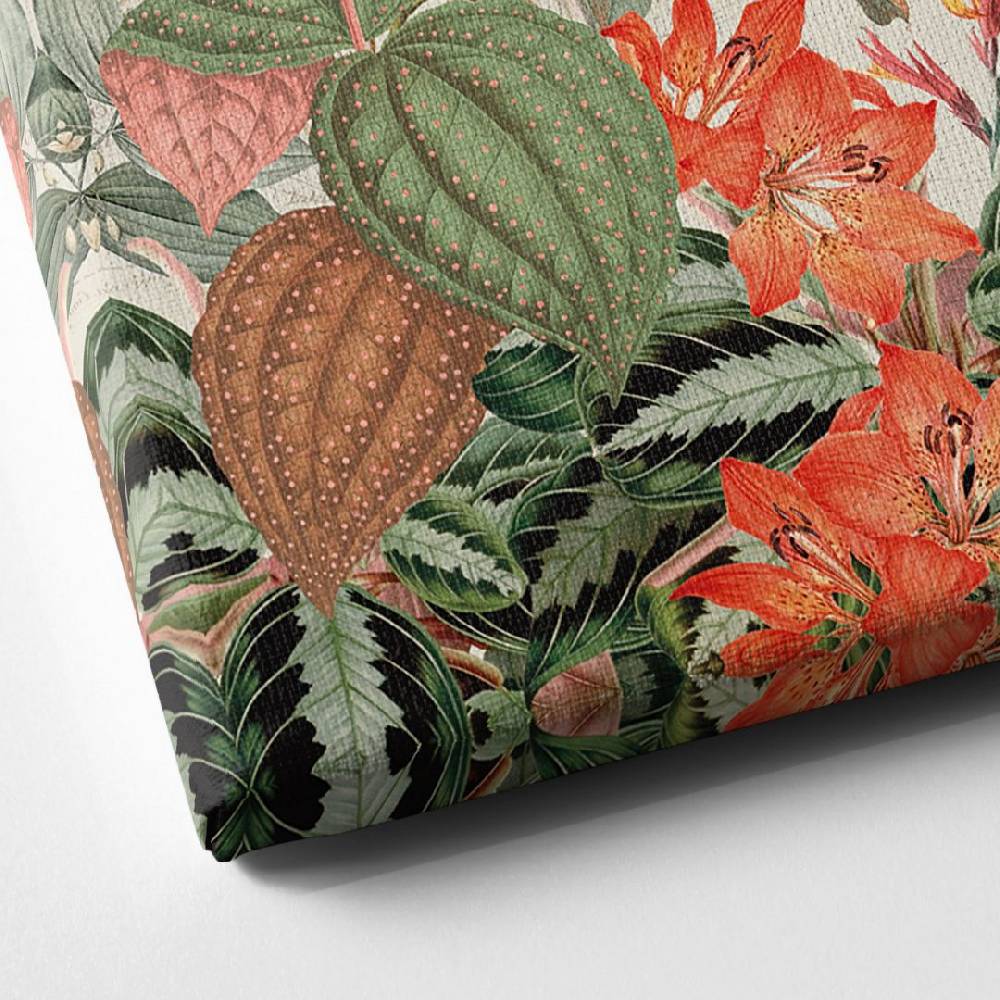 Kaeppel Leinwandbild Exotischer Dschungel mit Papageien - UN Designs Kostenloser Versand international