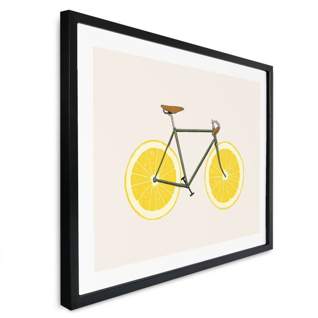 Kaeppel Poster Fahrrad mit Zitronen - Bodart Speichern exportieren