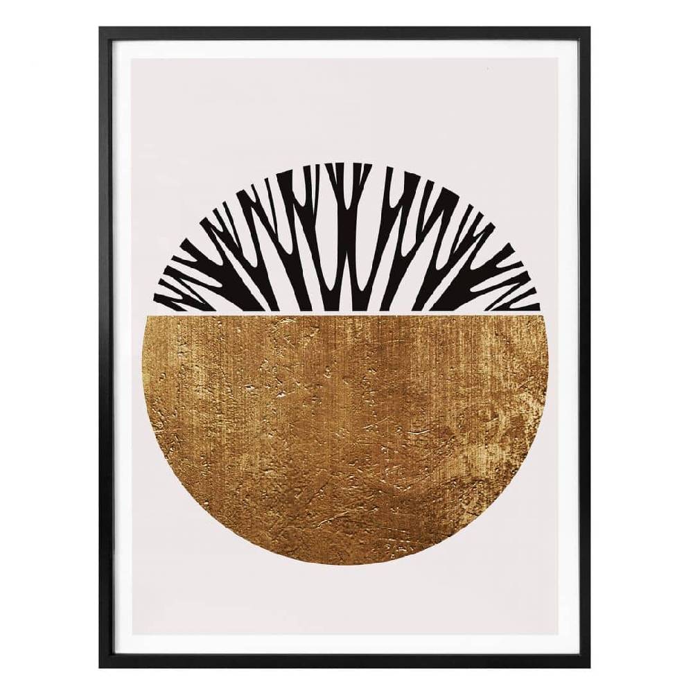 Kaeppel Poster Kubistika - Baum des Lebens - Gold