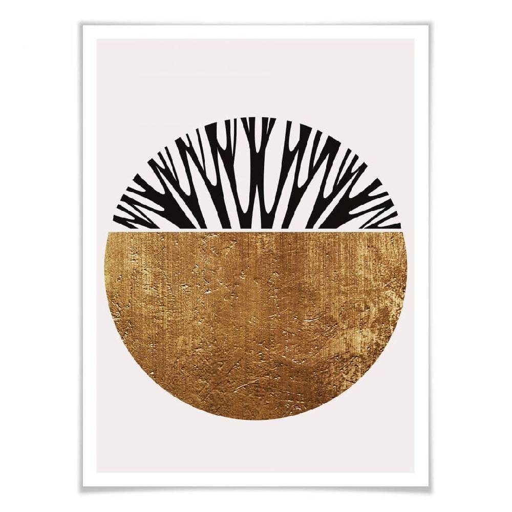 Kaeppel Poster Kubistika - Baum des Lebens - Gold Meist gekauft
