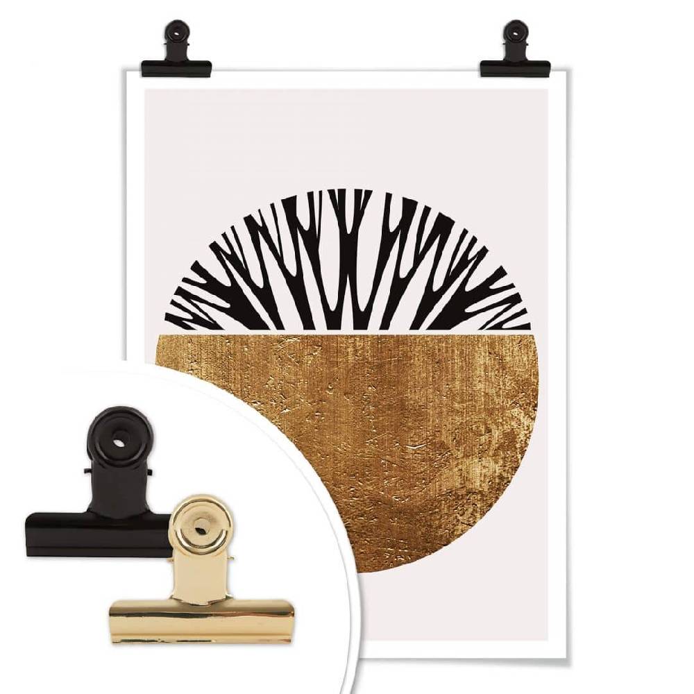 Kaeppel Poster Kubistika - Baum des Lebens - Gold Meist gekauft