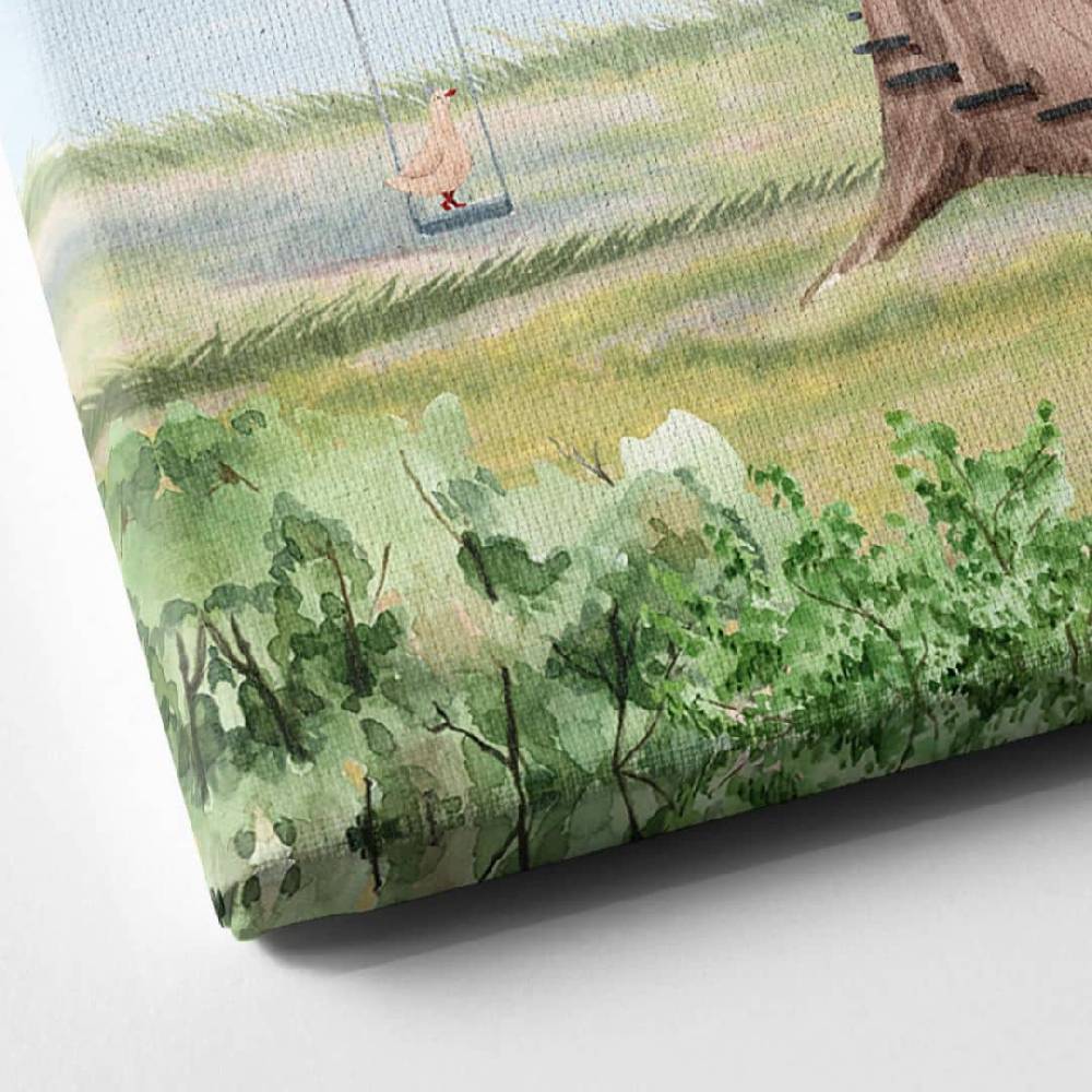 Kaeppel Leinwandbild Oliver Robins - Baumhaus Party Fabrik Onlineshop