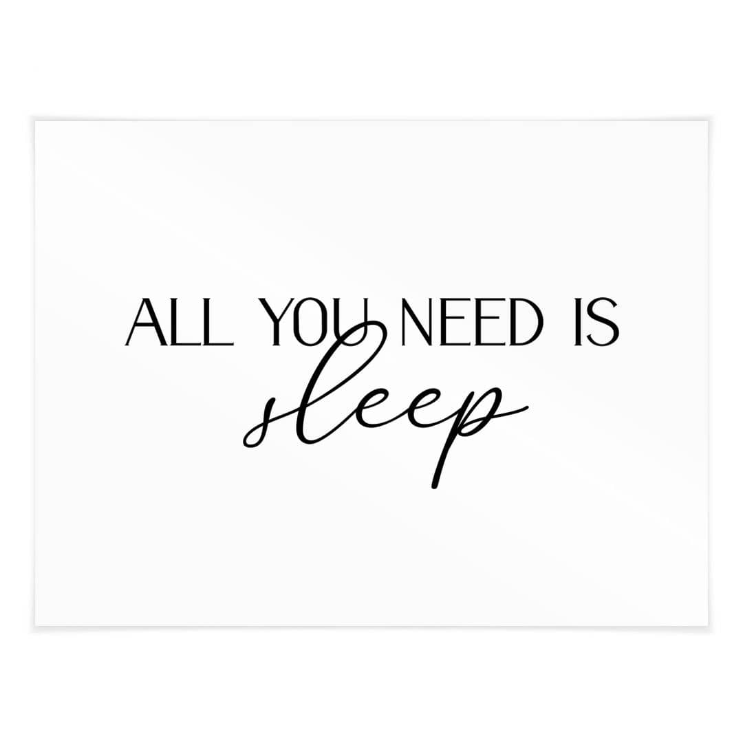 Kaeppel Poster All you need is sleep Flash Sale