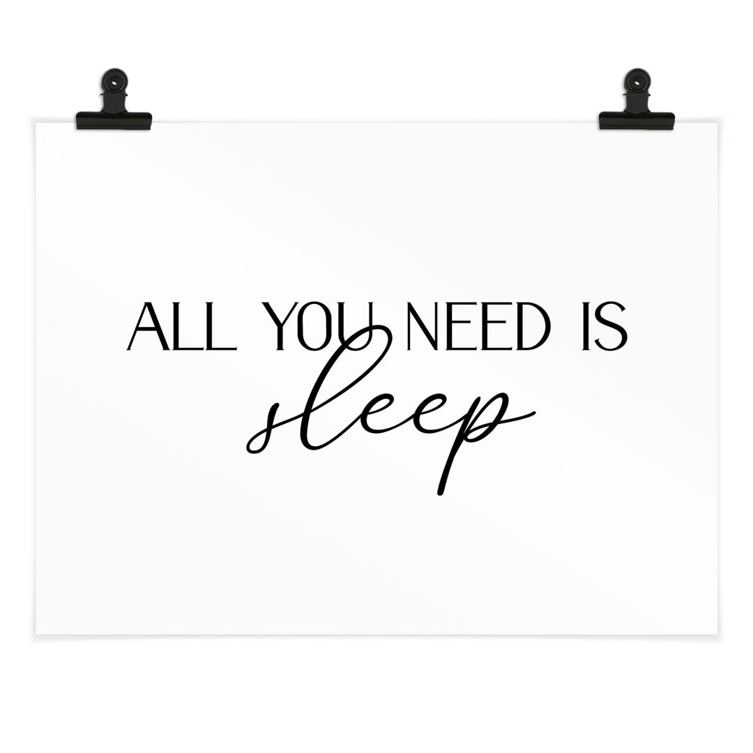 Kaeppel Poster All you need is sleep Flash Sale