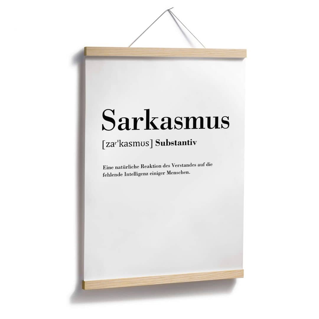Kaeppel Poster Grammatik - Sarkasmus Begrenztes Angebot