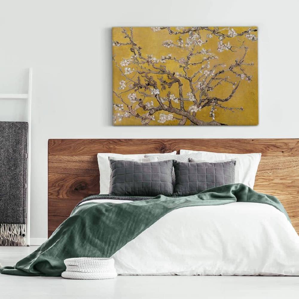 Kaeppel Leinwandbild van Gogh - Mandelblüte Ocker Exklusivangebot