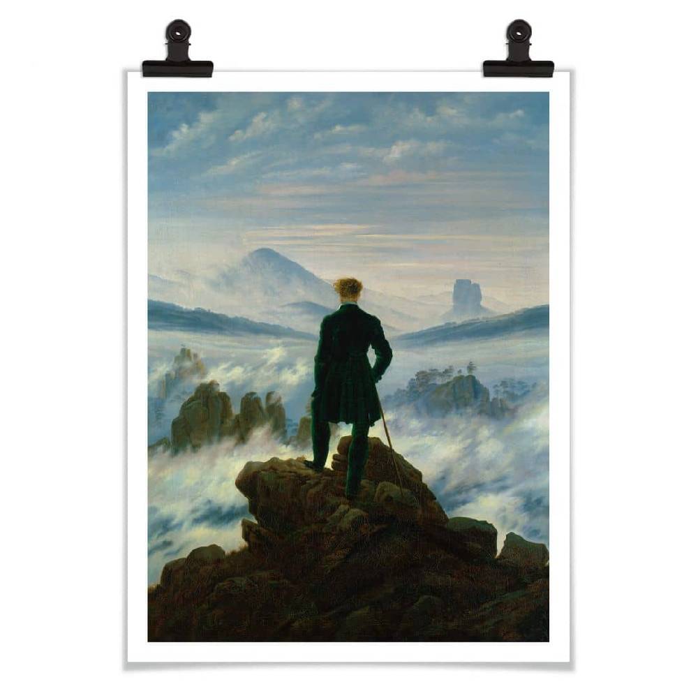 Kaeppel Poster Friedrich - Der Wanderer über dem Nebelmeer Top Angebot