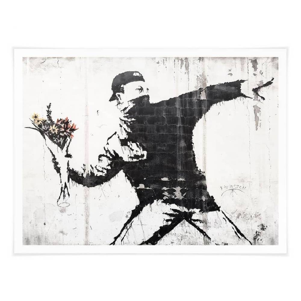 Kaeppel Poster Banksy - Der Blumenwerfer Bestseller