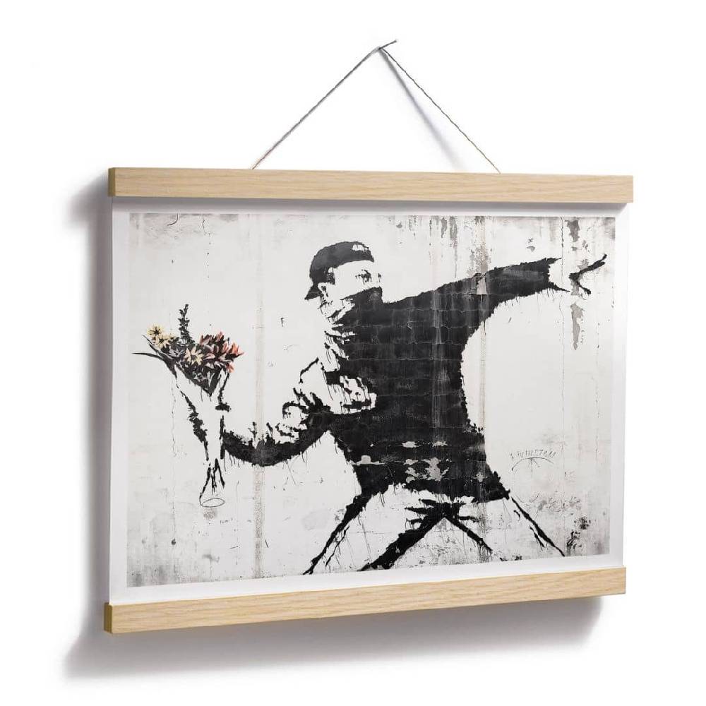 Kaeppel Poster Banksy - Der Blumenwerfer Bestseller