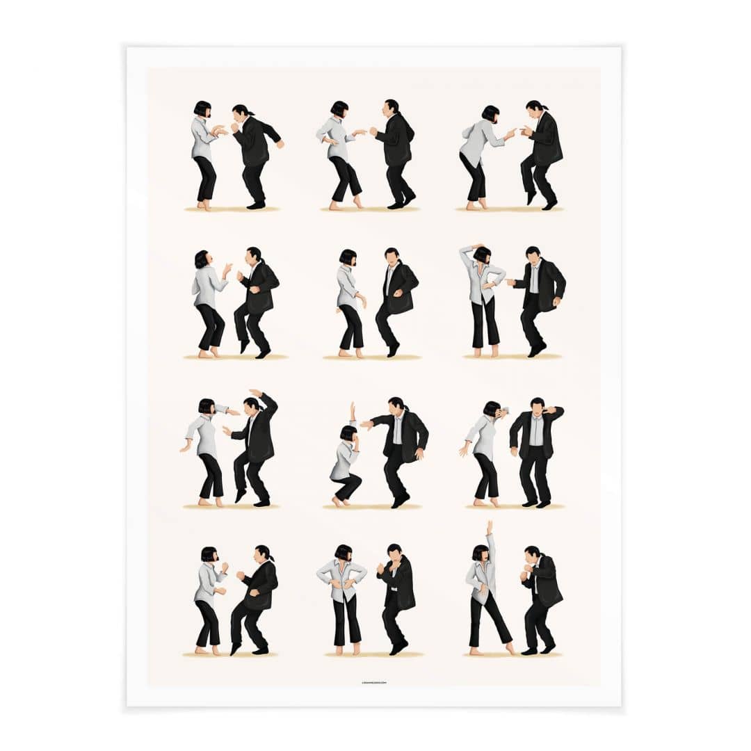 Kaeppel Poster Tohmé - Kulttanz aus Pulp Fiction Bis zu 65% Rabatt
