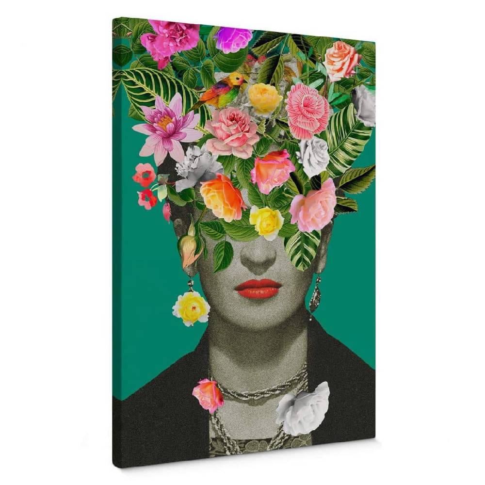 Kaeppel Leinwandbild Frida Floral Studio - Portrait Frida Nur für heute