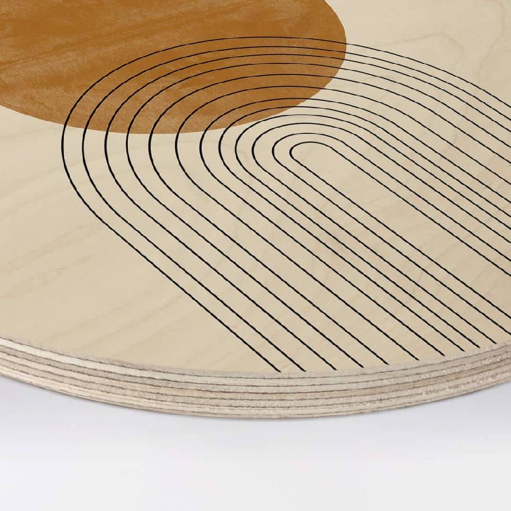 Kaeppel Holzbild The Miuus Studio - Abstract Flow - Rund Super Rabatt