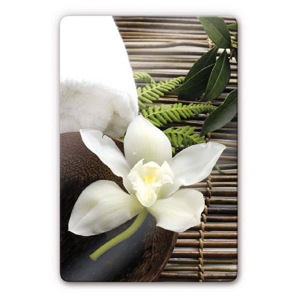 Kaeppel Glasbild Wellness Orchidee