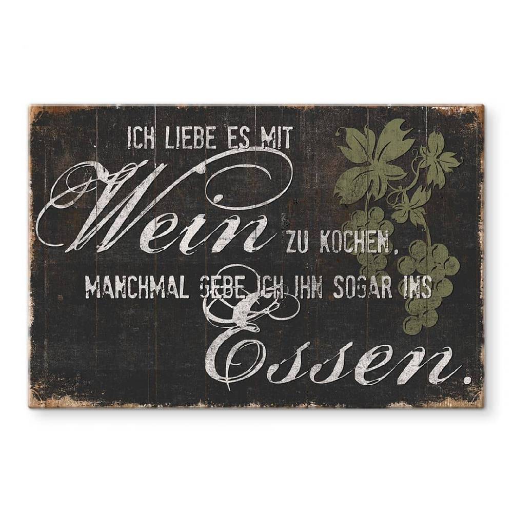 Kaeppel Spritzschutz Ich liebe es mit Wein zu kochen 50% Rabatt mit kostenlosem Versand