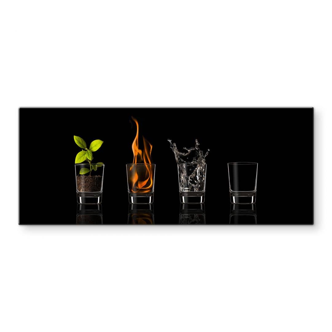 Kaeppel Spritzschutz Frutos Vargas - The Four Elements- Panorama Großer Ausverkauf