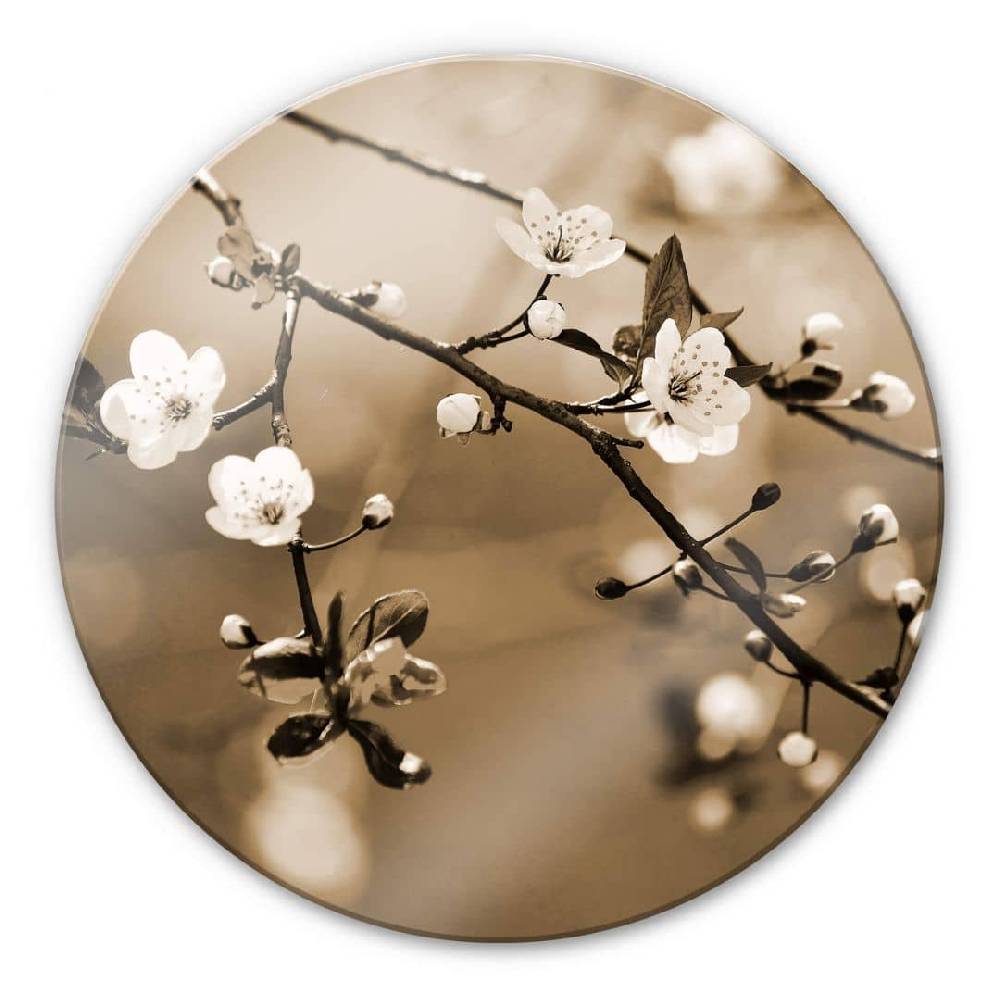 Kaeppel Glasbild Frühlingserwachen - rund Begrenztes Angebot