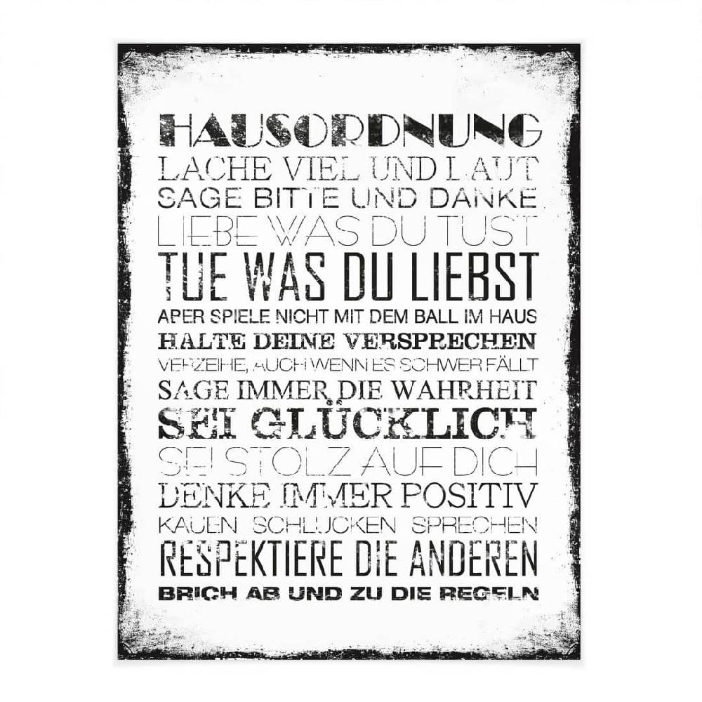 Kaeppel Poster Hausordnung Weihnachtsangebot