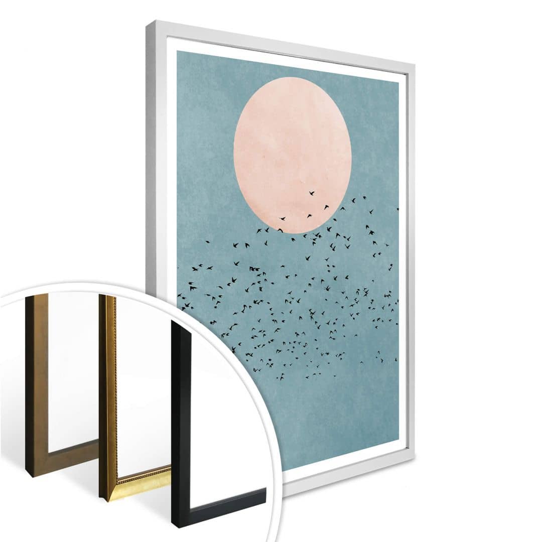 Kaeppel Poster Kubistika - Mondschein Valentinstagsangebot