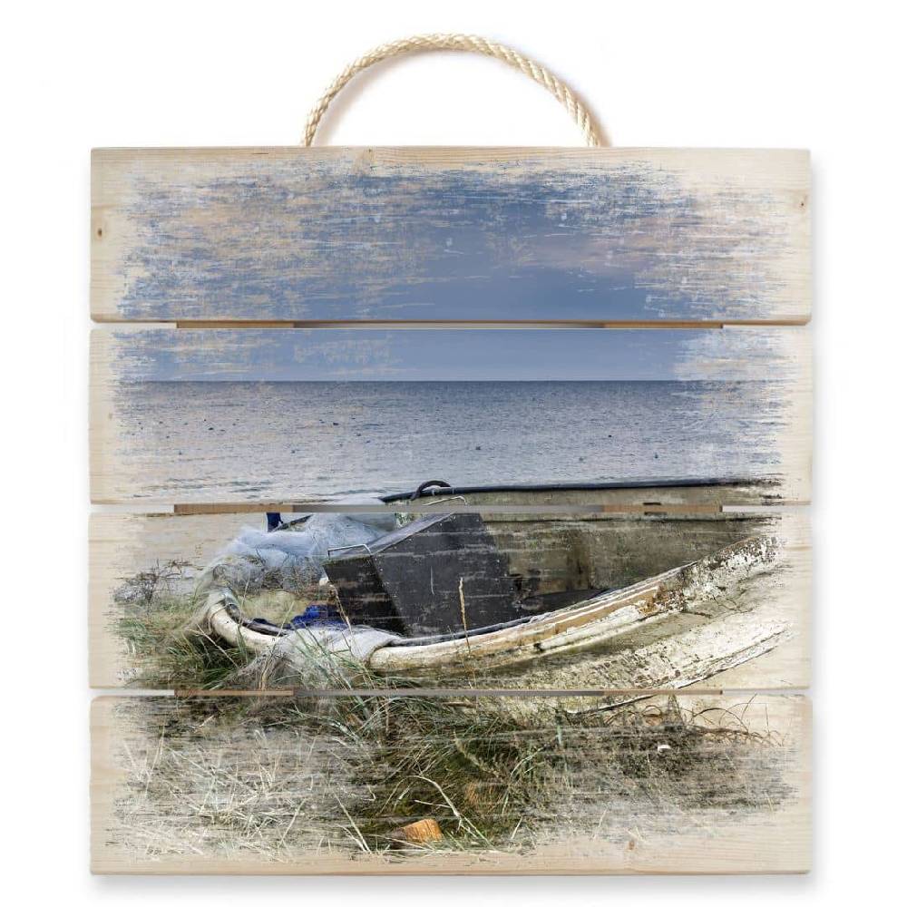 Kaeppel Holzbild Fischerboot Neueste Mode