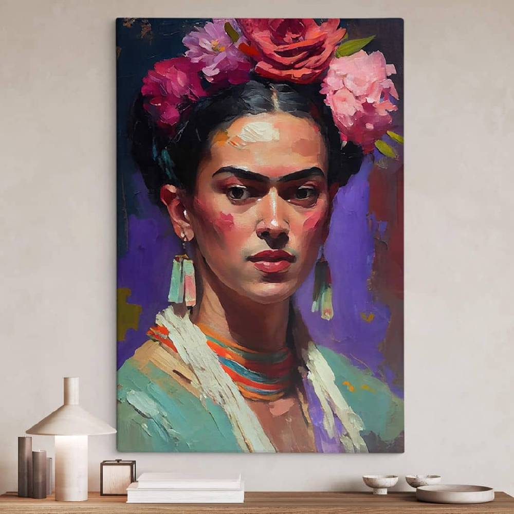 Kaeppel Leinwandbild Treechild - Portrait von Frida Kahlo Große Rabatte