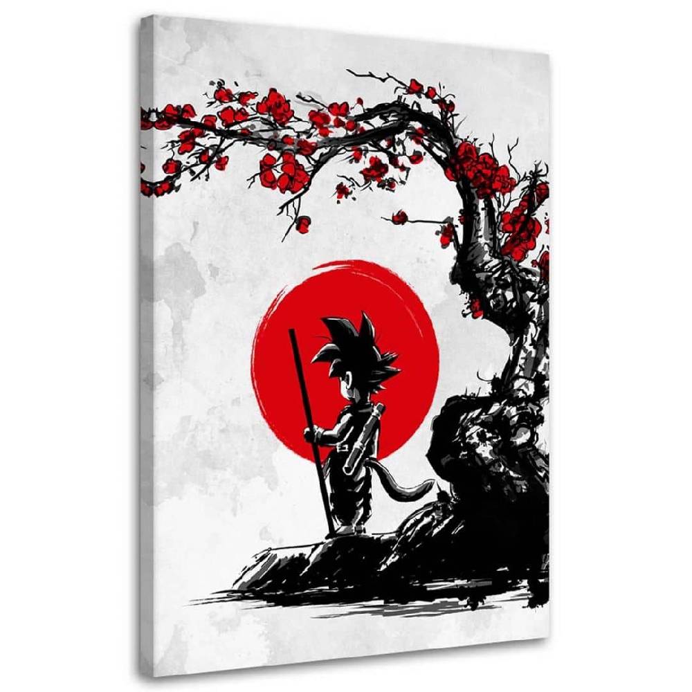 Kaeppel Leinwandbild, Goku und der rote Mond