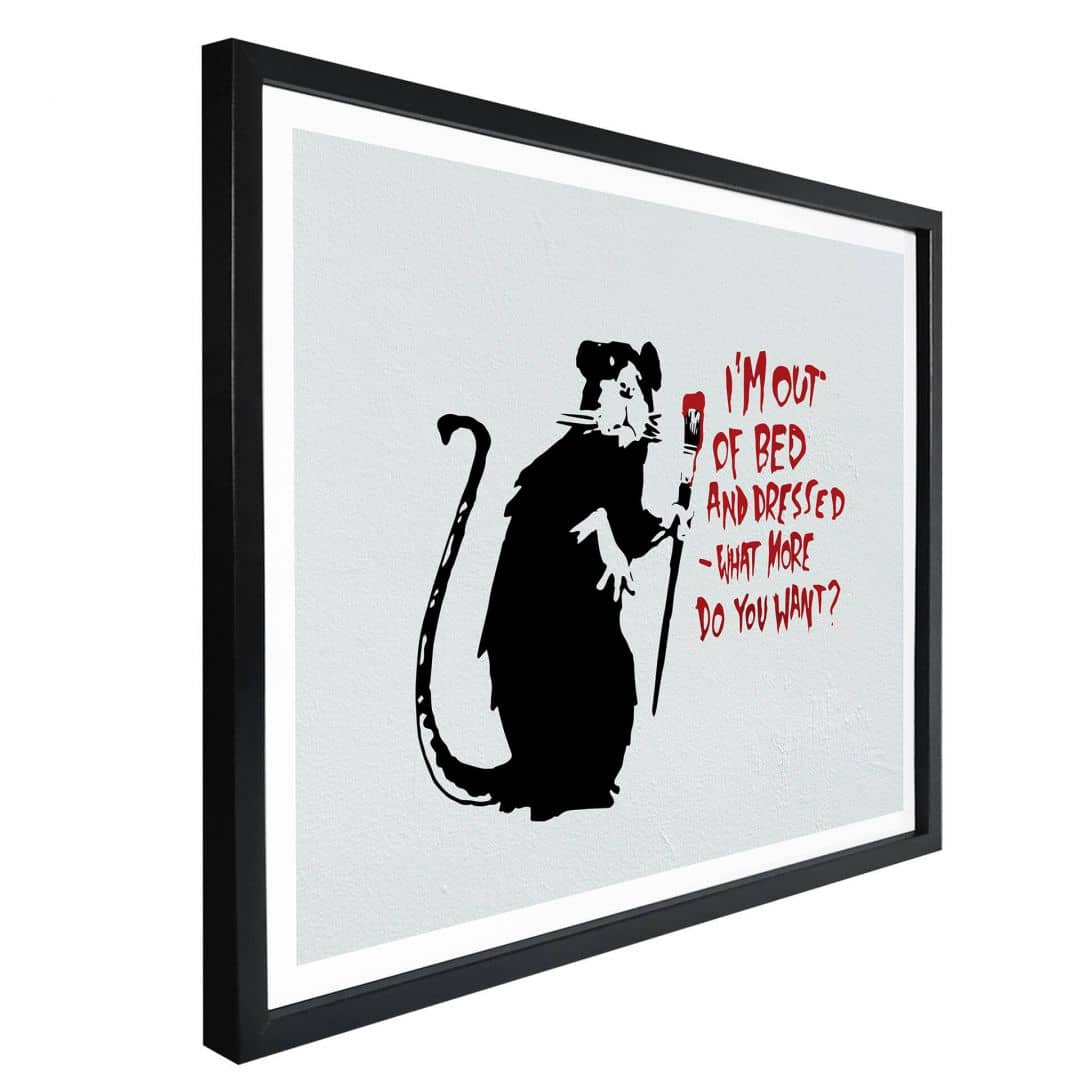 Kaeppel Poster Banksy - Out Of Bed Kauf eins, bekomm eins gratis
