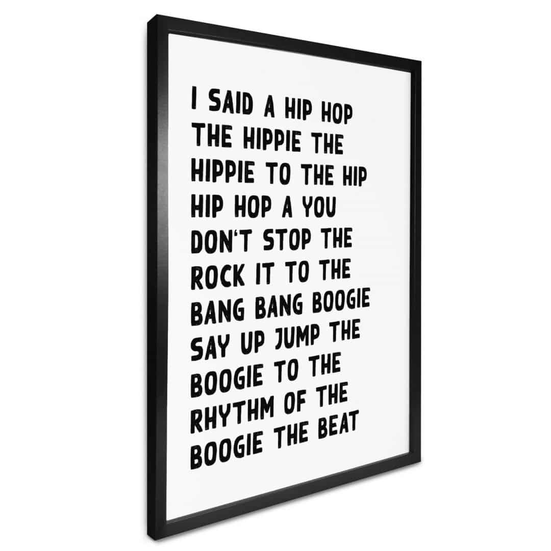 Kaeppel Poster Songtext I said a hip hop Sonderangebote