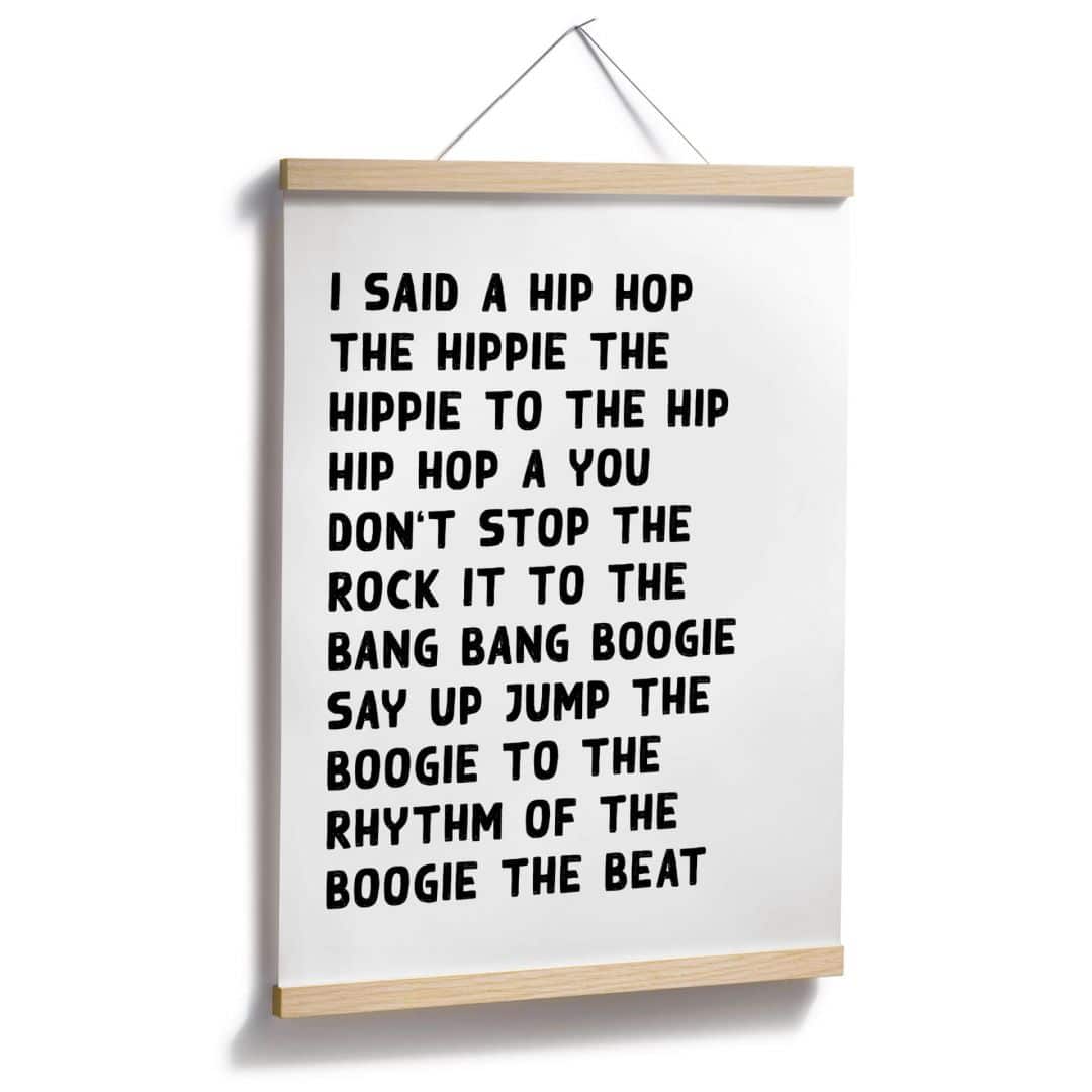 Kaeppel Poster Songtext I said a hip hop Sonderangebote
