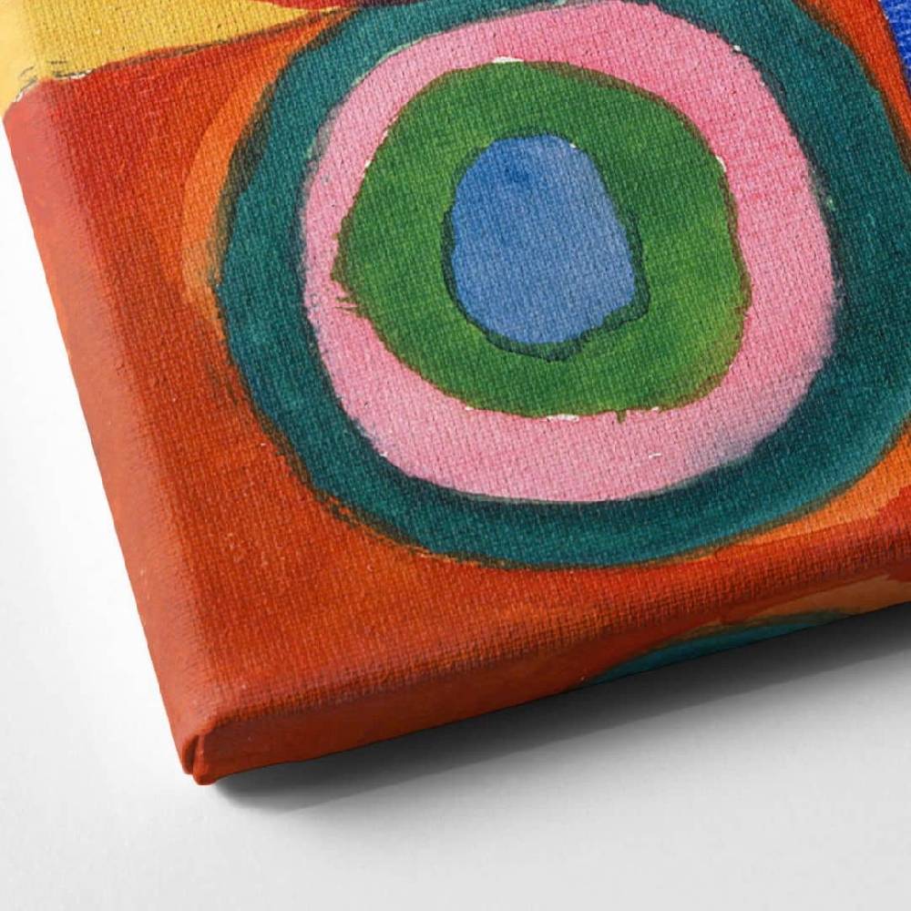 Kaeppel Leinwandbild Kandinsky - Farbstudie Quadrate und konzentrische Ringe Letzte 2 Tage