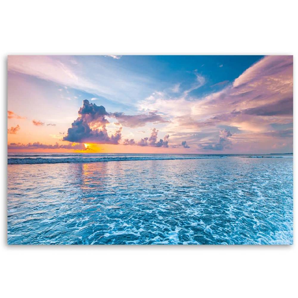 Kaeppel Leinwandbild, Sonnenuntergang am Meer Bis zu 65% Rabatt