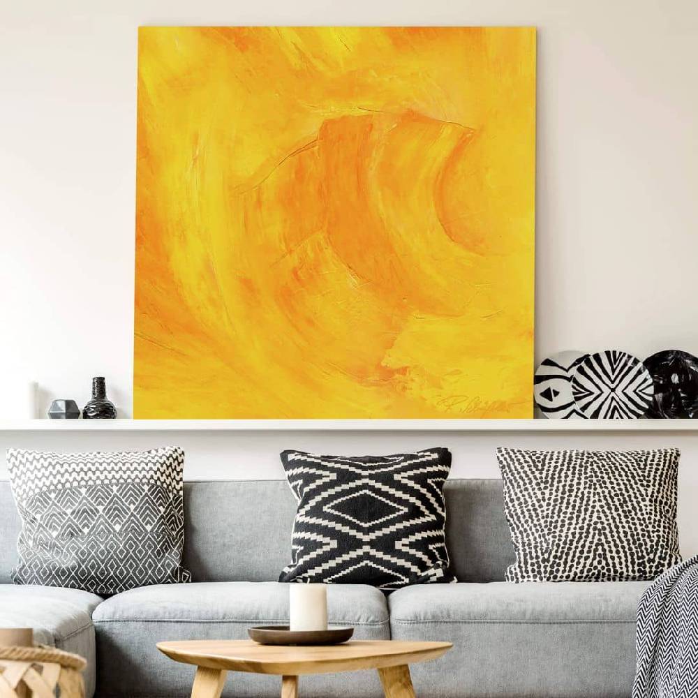 Kaeppel Leinwandbild Schüßler - Solarplexus - Quadratisch Sonderangebot der Fabrik