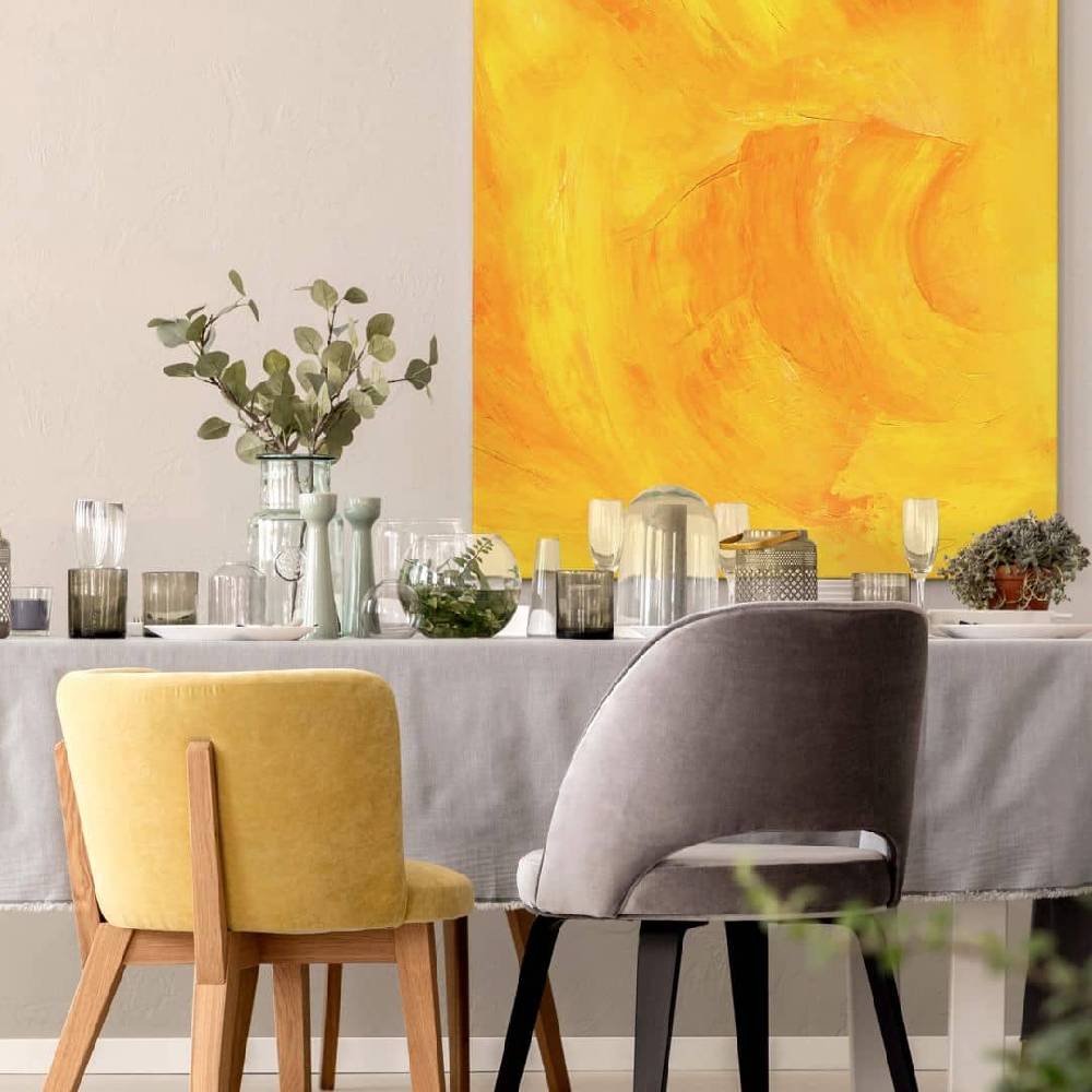 Kaeppel Leinwandbild Schüßler - Solarplexus - Quadratisch Sonderangebot der Fabrik