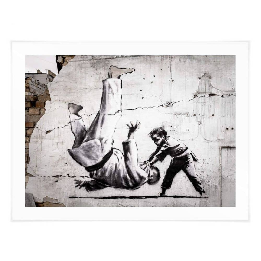 Kaeppel Poster Banksy in der Ukraine - Ein kleiner Judoka Clearance-Verkauf