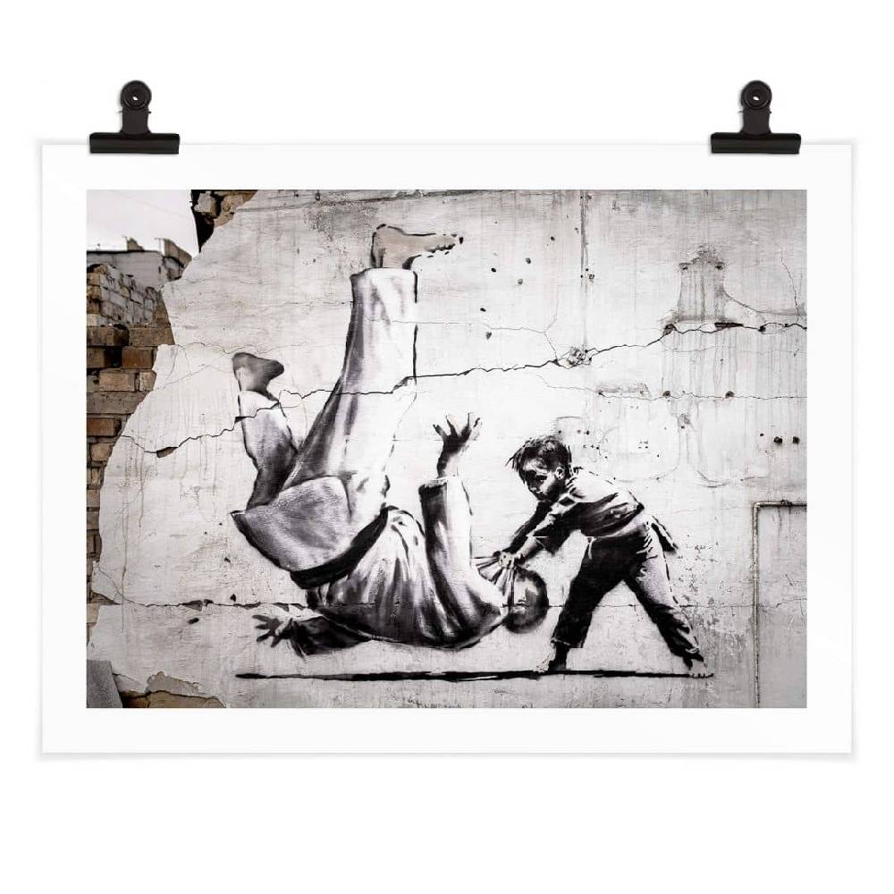 Kaeppel Poster Banksy in der Ukraine - Ein kleiner Judoka Clearance-Verkauf
