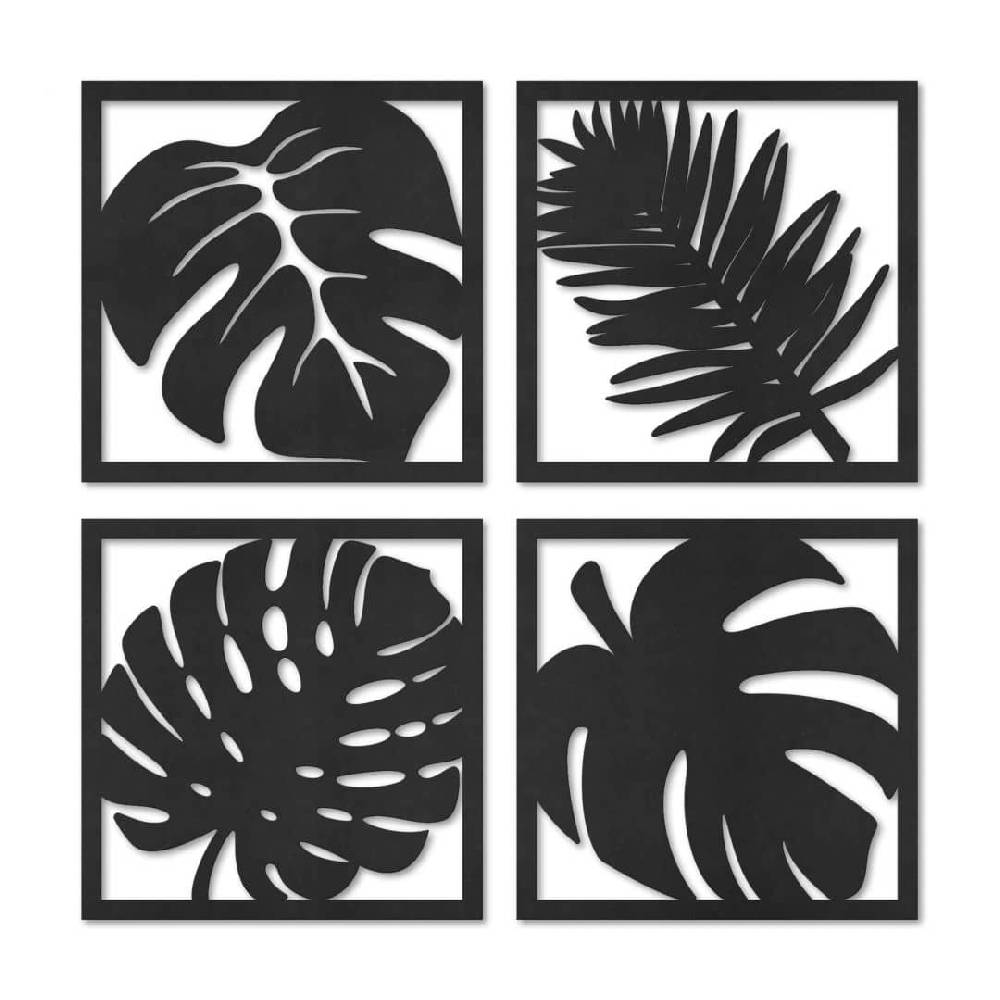 Kaeppel MDF - Holzdeko Blätter Tropical Set 50% Rabatt für begrenzte Zeit