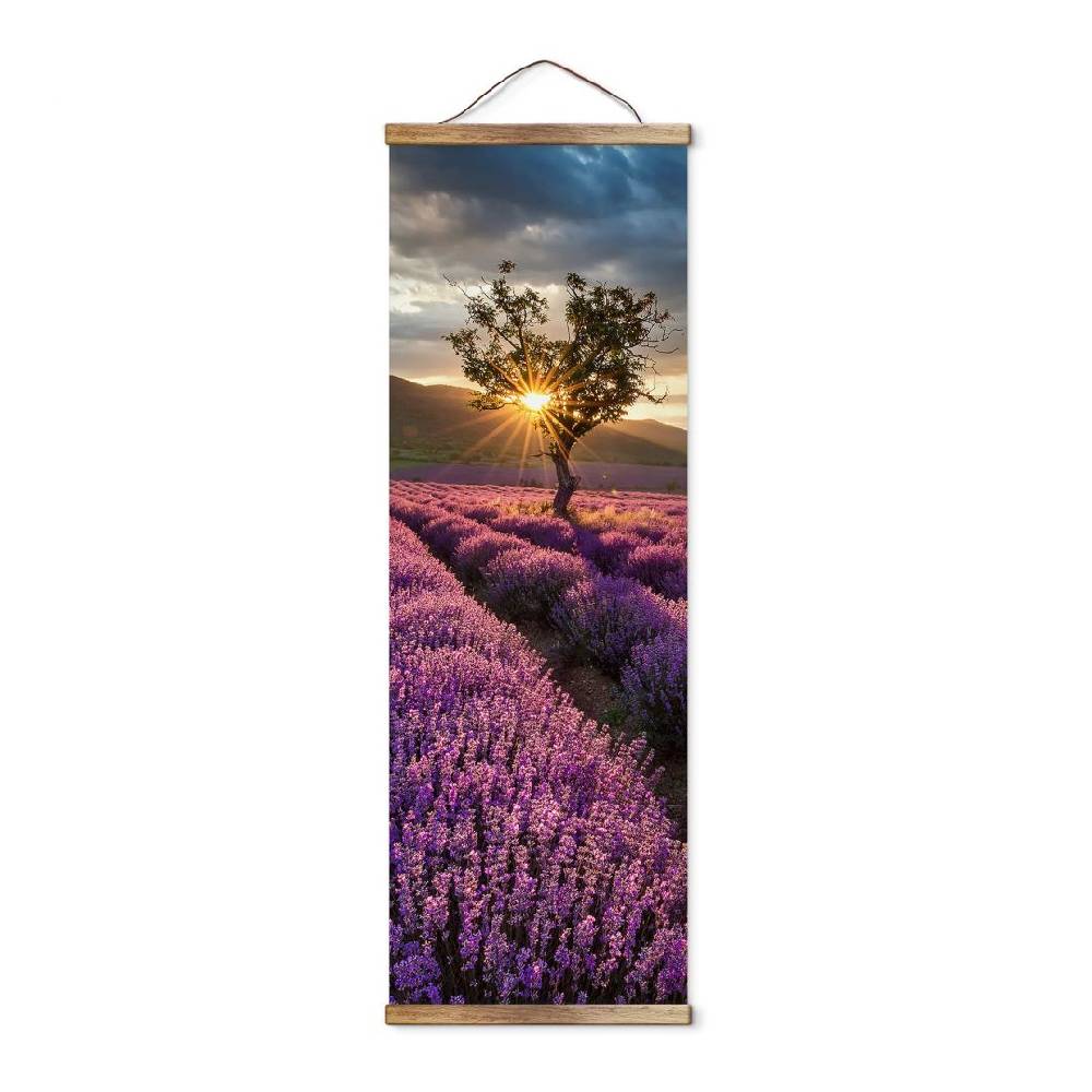 Kaeppel Stoffbild Lavendelblüte in der Provence - Panorama