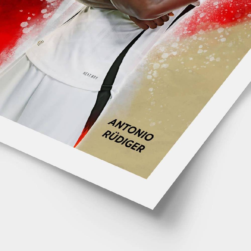Kaeppel Poster, Wandbild DFB Rüdiger Versandkostenfrei